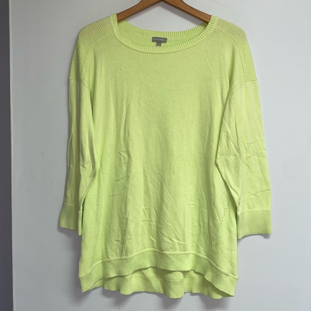Talbots Lime Green Crewneck Women's Sweater